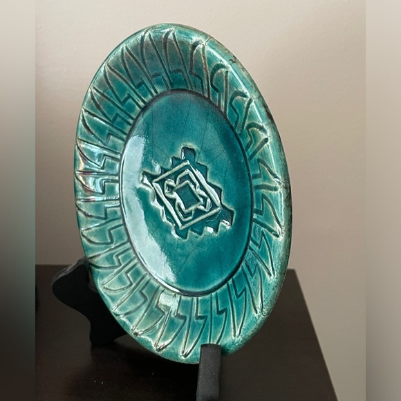 Handmade ceramic raku pottery dish or bowl southwestern - Picture 3 of 7